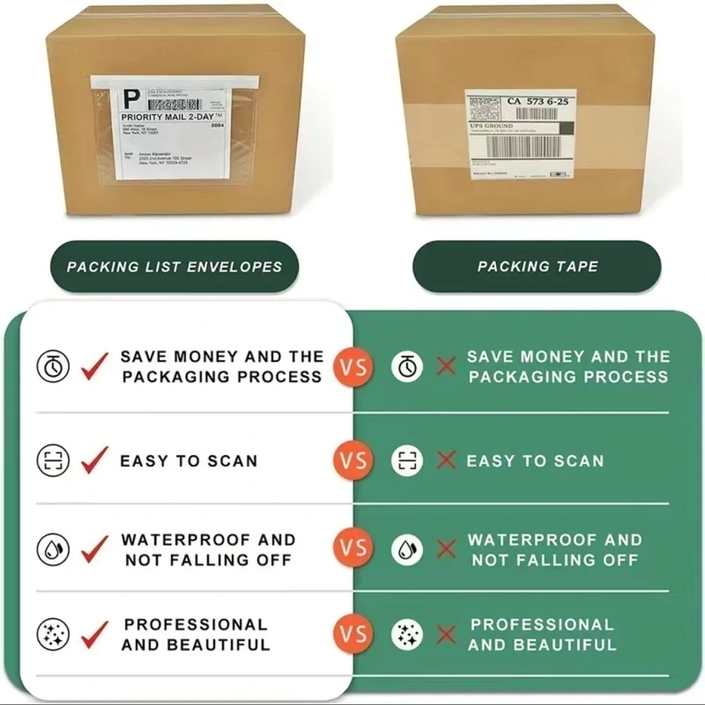 (25) 6”x9” waterproof self-adhesive label sleeves